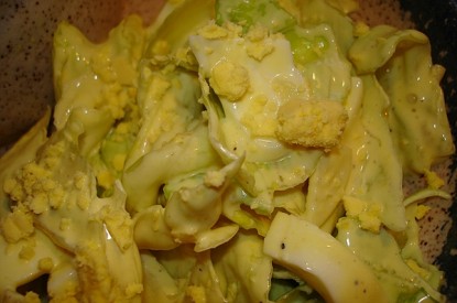 Egg, Garlic and Mayo Salad